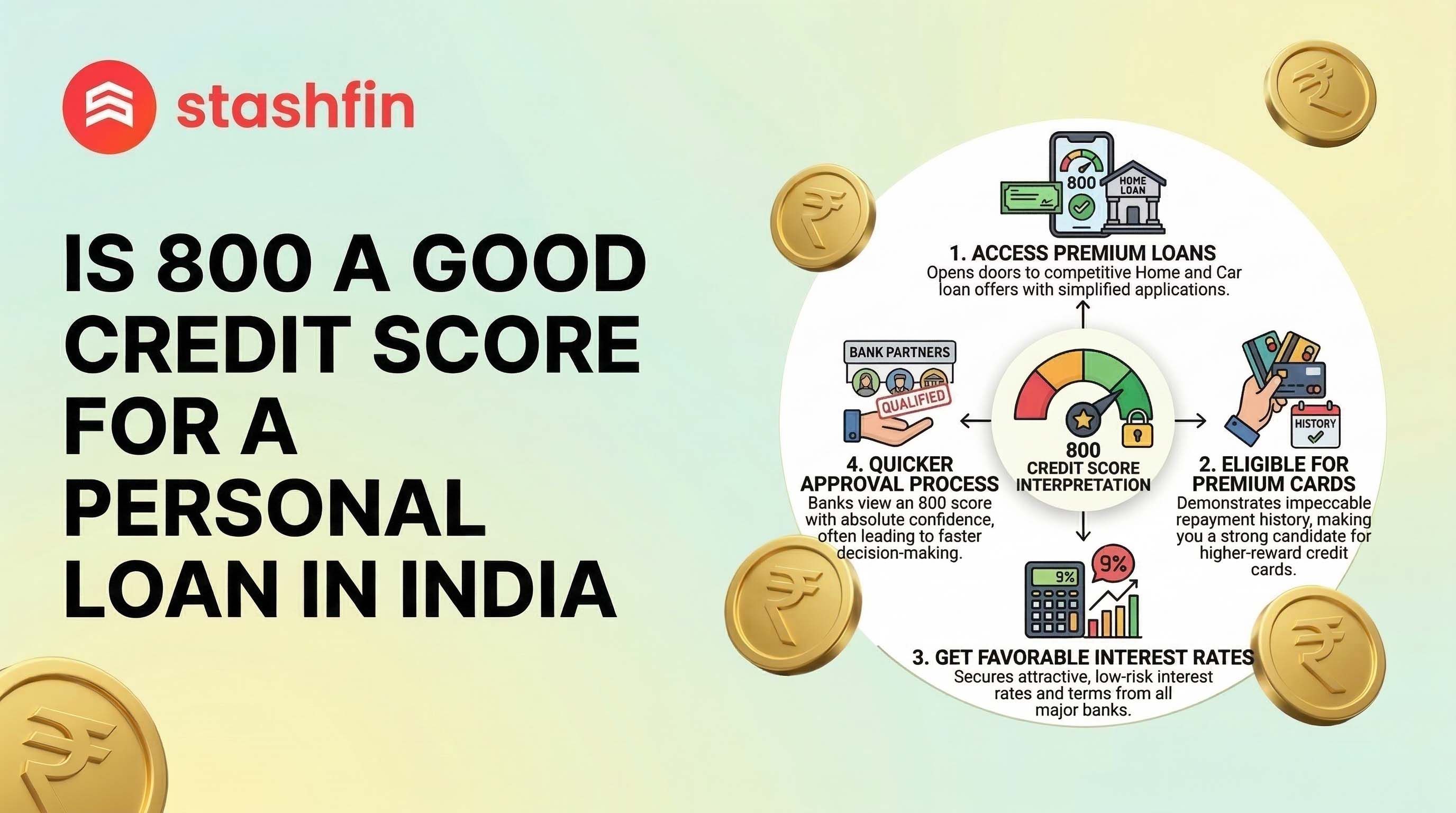 Personal Loan with 800 Credit Score: Benefits & Offers